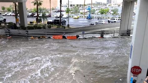 Record breaking rain causes flash floods in Las Vegas, over a hundred road crashes -- Earth ...