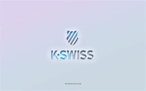 K-Swiss logo, cut out 3d text, white background, K-Swiss 3d logo, K ...