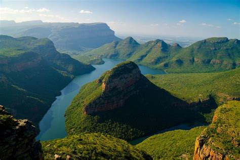 Blyde River Canyon Mpumalanga South Africa. Largest green canyon in the world and third largest ...