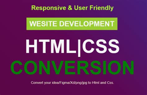 Convert psd, png, jpg or pdf to responsive html webpage by Blossomcodes | Fiverr