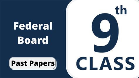 BISE Federal Board 9th class Mathematics Past Papers - Rafiqq.com