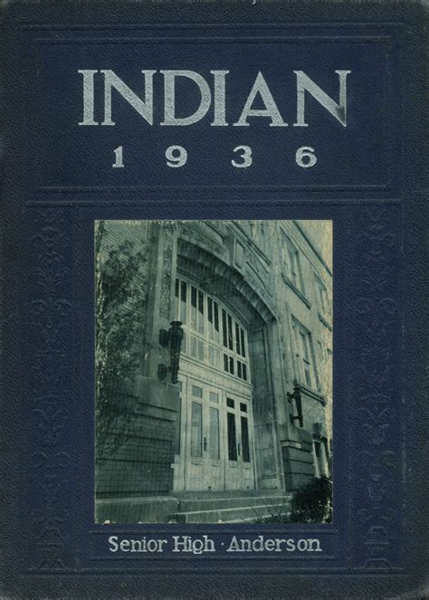 1936 yearbook from Anderson High School from Anderson, Indiana