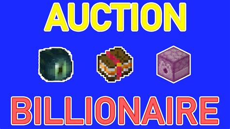 Auction House Billionaire in Skyblock! Hypixel Skyblock - YouTube