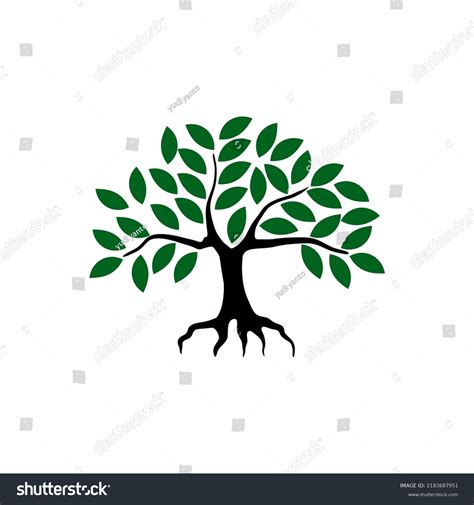 Tree Roots Vector Illustration Stock Vector (Royalty Free) 2183687951 | Shutterstock