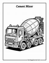 Free Printable Construction Vehicle Coloring Pages  Our Happy Corner sketch template