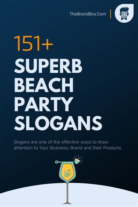 681+ Superb Beach Party Slogans And Taglines (Generator + Guide) - thebrandboy.com