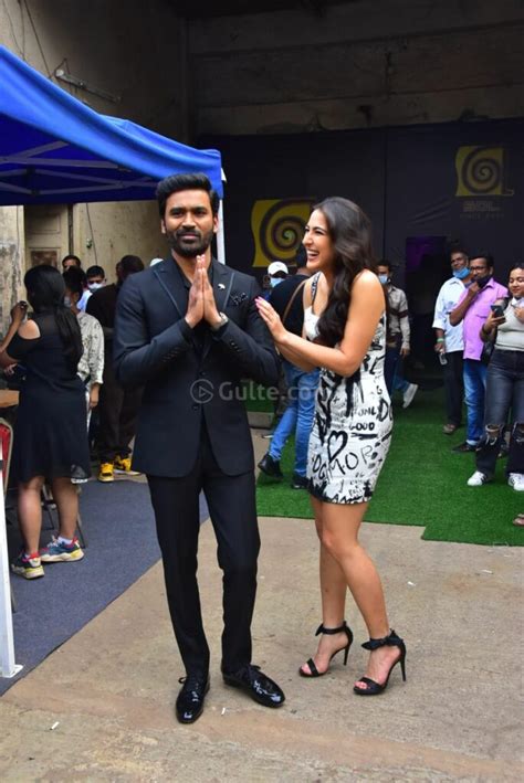 Dhanush And Sara Ali Khan At 'Atrangi Re' Promotions