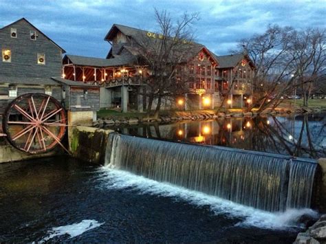 The Old Mill, Pigeon Forge, Tennessee. In the early 1800's, a water-powered gristmill on the ...