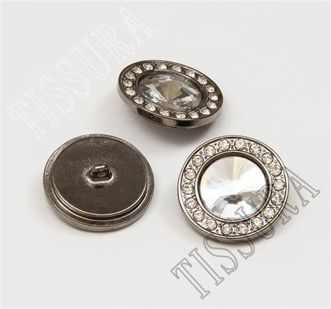 Rhinestone Button: Round Fashion Metal Buttons from France by Modapierre, SKU 00054735 at $19.9 ...