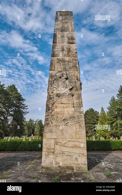 21 August 2022, Dresden, Germany. The Soviet Garrison Cemetery. II ...