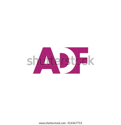 Adf Logo Vector Graphic Branding Letter Stock Vector (Royalty Free ...