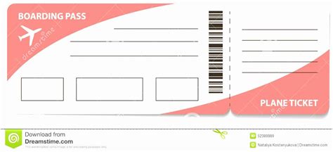 Plane Ticket Template Pdf Beautiful 9 Airline Ticket Template Word ...