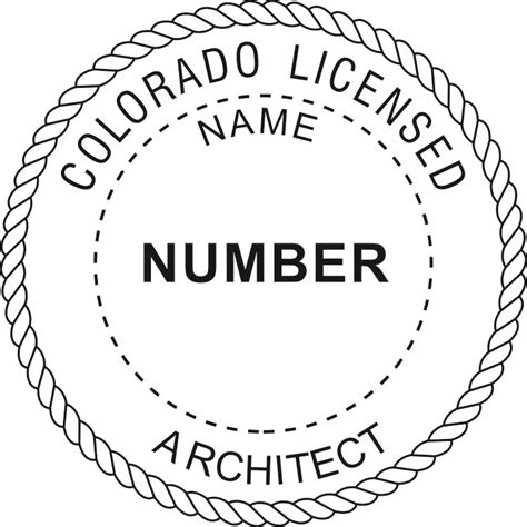 COLORADO Pre-inked Registered Architect Stamp - Winmark Stamp & Sign - Stamps and Signs