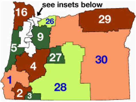 Oregon State Senate District Map oregon State Elections 2006 ...