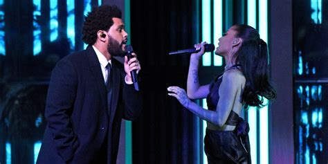 Watch the Weeknd and Ariana Grande Perform “Save Your Tears” at 2021 iHeartRadio Music Awards ...