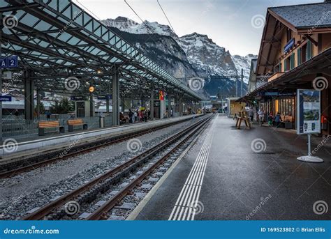 Switzerland - Train Station - Lauterbrunnen Stock Photo - Image of jungfrau, idyllic: 169523802