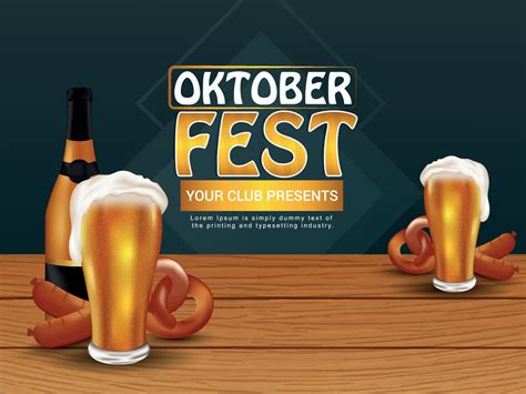 Poster Design for Annual Oktoberfest 2049993 Vector Art at Vecteezy