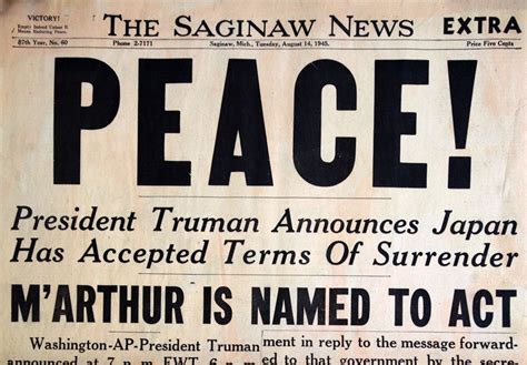 View 30 historic World War II front pages from MLive newspapers - mlive.com