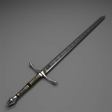 Medieval Sword 3D model Download for Free