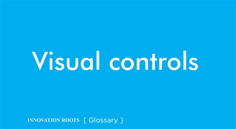 Visual controls | Glossary – INNOVATION ROOTS