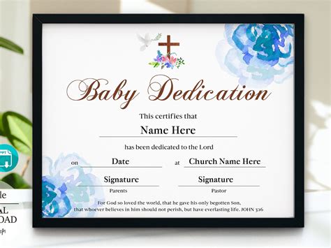 Printable Certificates, Certificate Templates, Baby Dedication Certificate, Christian Poems ...