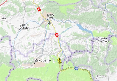 MICHELIN Białka Tatrzańska map - ViaMichelin