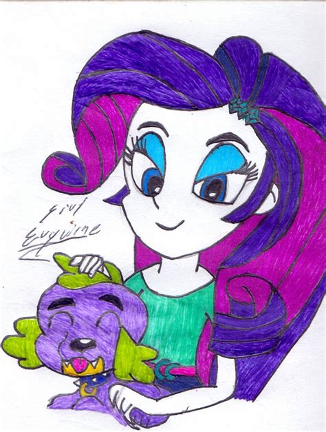 Rarity and Spike by SiulEuquirne89 on DeviantArt