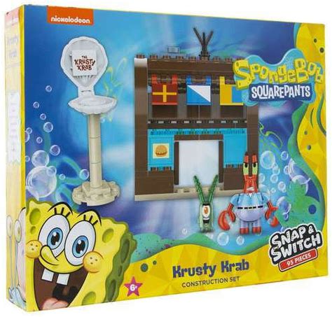 Spongebob Squarepants Toy: Snap & Switch Krusty Krab Construction Set ...