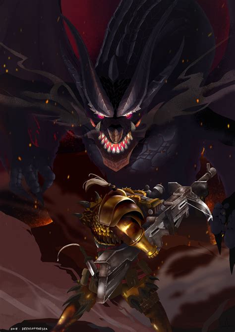 monster hunter fatalis | Monster hunter art, Fatalis monster hunter, Monster hunter