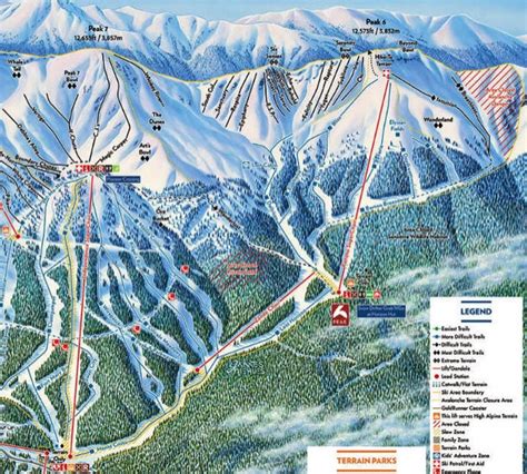 Colorado Ski Maps | Breckenridge Resort Trail Map