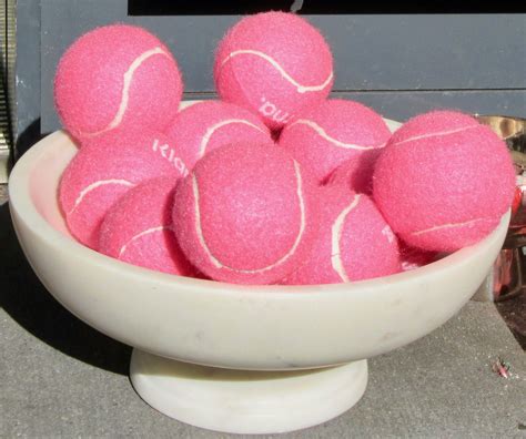 Pink Thing of The Day: Bowl of Pink Tennis Balls | The Worley Gig