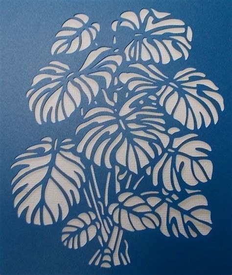 Monstera Stencil | Stencil art, Foglia stencil, Stencil stampabili