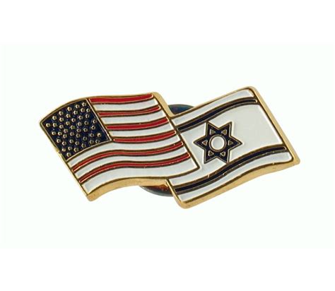 Israel-USA Flags Lapel Pin | aJudaica.com