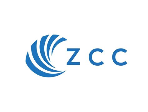 ZCC letter logo design on white background. ZCC creative circle letter ...