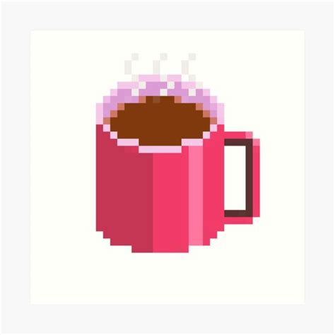 "Coffee Pixel Art" Art Print for Sale by ANMan64 | Redbubble