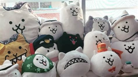 Battle Cats Plushies: Ninja Cat, Tank Cat, Gamatoto, Buglar Cat etc!! [Merchandise] - YouTube