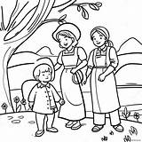 Pioneer Family In The Countryside Coloring Page 25384 20531 sketch template