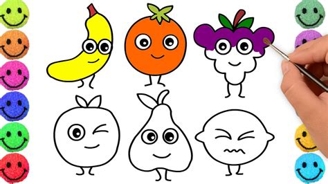 Fruits Drawing For Kids at PaintingValley.com | Explore collection of Fruits Drawing For Kids