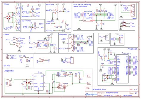 Arduino 5 in 1 Multimeterscheamtic and circuit DIY