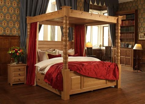 Solid Wood Four Poster Bed - The Ambassador 4 Poster | Revival Beds ...