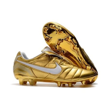 Nike Tiempo Legend 7 R10 FG ACC New Soccer Cleat - Golden White