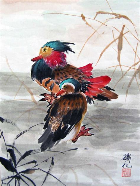 Chinese Duck Painting