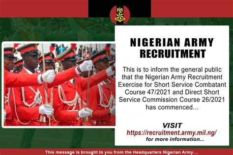 6 Easy Steps To Apply For The Nigerian Army 2020 Recruitment Exercise