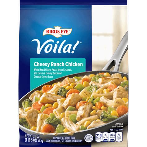 Birds Eye Voila! Cheesy Ranch Chicken Frozen Meal, 21 OZ Bag | Chicken | Superlo Foods