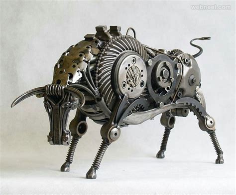 50 Beautiful and Creative Metal Sculptures and Metal Wall Sculptures