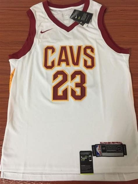 Men CAVS 23 Lebron James Jersey White Cleveland Cavaliers Jersey ...