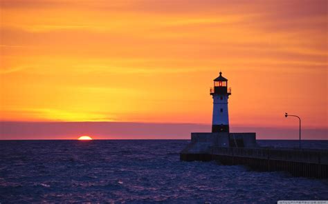 Lighthouse At Sunset Wallpapers - Wallpaper Cave