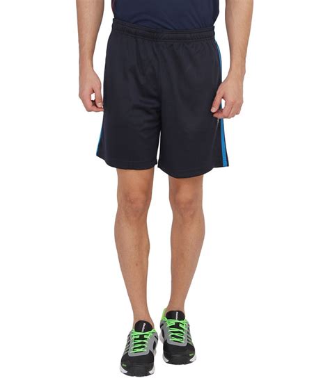 Reebok Navy Polyester Short - Buy Reebok Navy Polyester Short Online at ...