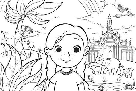 Coloring Page | Free Download from Bodhi Sees the World: Thailand ...