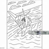 Stealth Aircraft Coloring Book Page Stock Illustration  Download Image sketch template